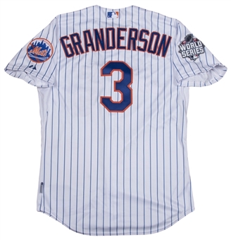 2015 Curtis Granderson Game Used New York Mets Home Jersey Worn 10/31/2015 During World Series Game 4 (MLB Authenticated)